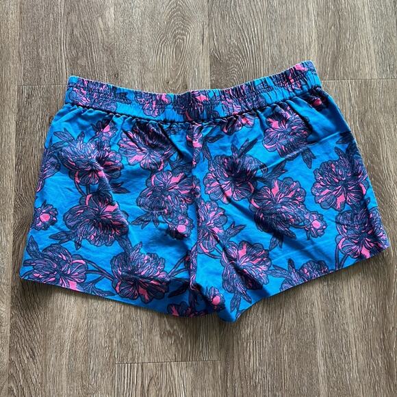 J. Crew Blue Floral Women's Shorts - Picture 4 of 4